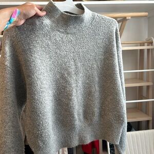 Small & Other Stories sweater, little fuzzy but soft, mock neck